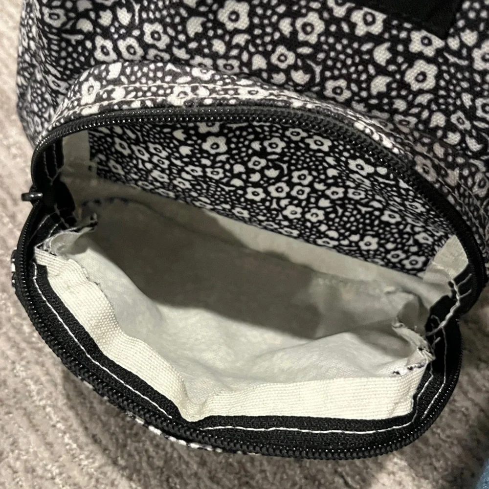 Jansport Black and White Mini Floral Print Backpack - Picture 5 of 8